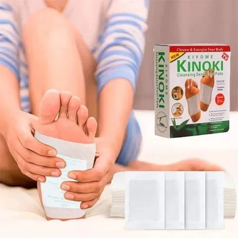 Kinoki Detox Foot Pads – Natural Foot Pain Relief Patches (10 Pack)