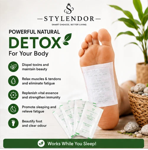 Kinoki Detox Foot Pads – Natural Foot Pain Relief Patches (10 Pack)